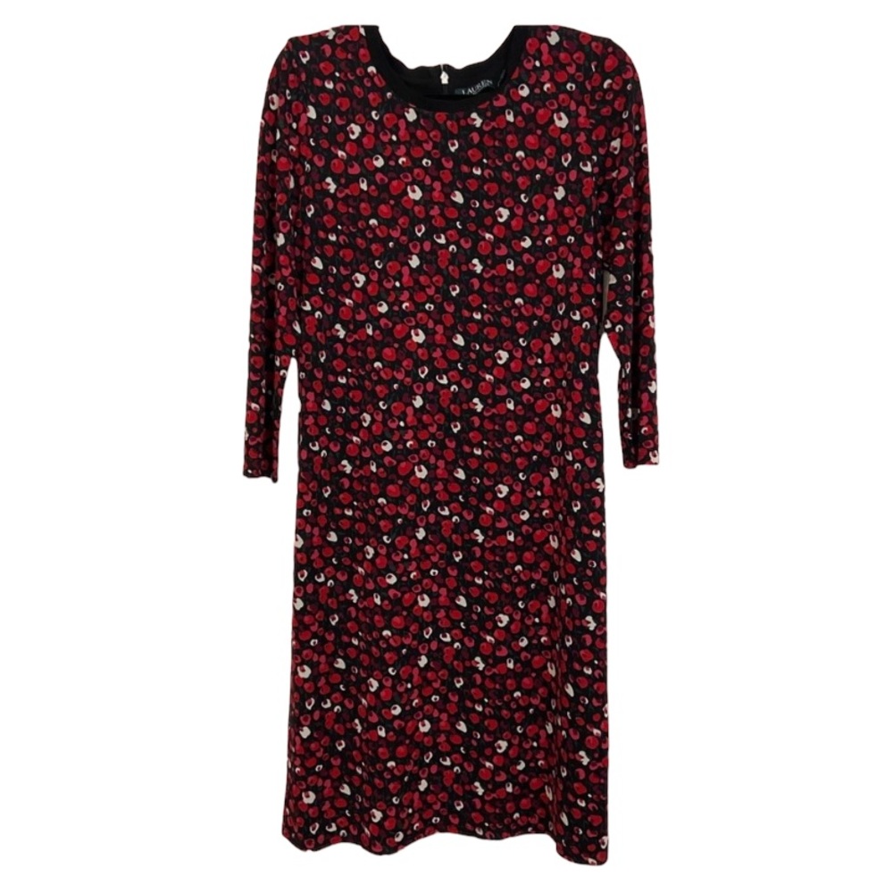 LAUREN RALPH LAUREN Three-Quarter-Sleeve Jersey Dress - Picture 2 of 6